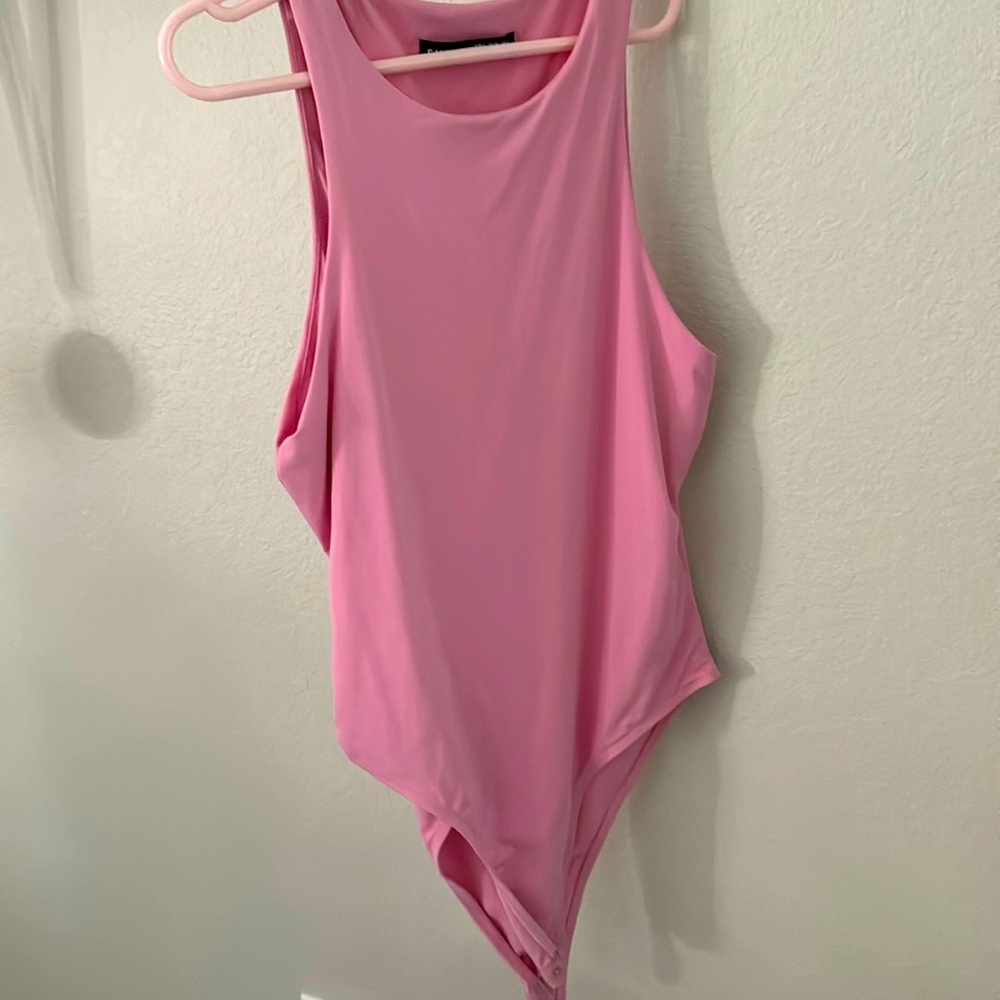 halter bodysuit light pink super comfortable
